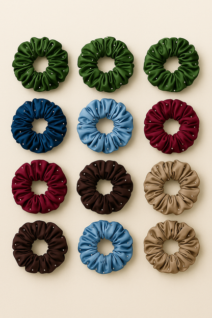 Everyday Luxe – 12 Scrunchies Combo Pack